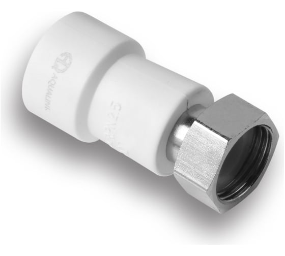 Изображение товара Муфта AQUALINK ПП, с накидной гайкой, 20х3/4 (Цена за упаковку 10 шт.)  арт. 3604