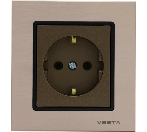 Изображение товара Набор розетка Metronex Electric Mega Choco одинарная с заземлением, 9 шт FRZ00070070TKR-9