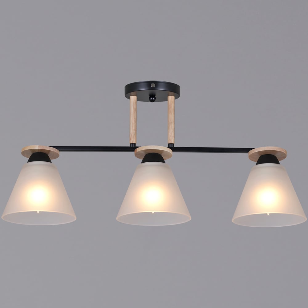 Изображение товара Потолочный светильник ReLuce 11630-0.3-03 BK+WOOD