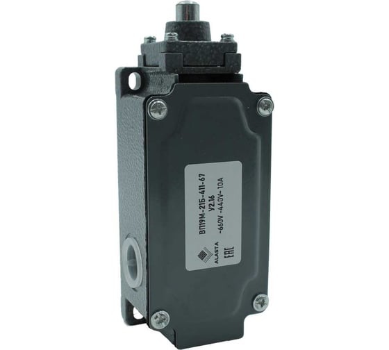 Изображение товара Выключатель путевой концевой Аласта ВП19М-21Б-411-67 AL-VP16MB-411-2.16