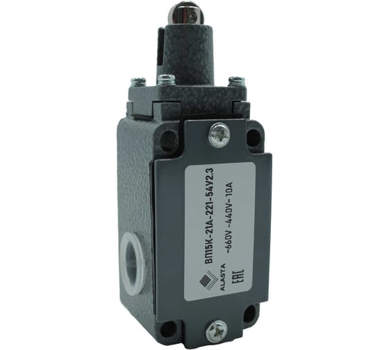 Изображение товара Выключатель путевой концевой Аласта ВП 15К-21А-221-54 У2.3 AL-VP15KA-221-3