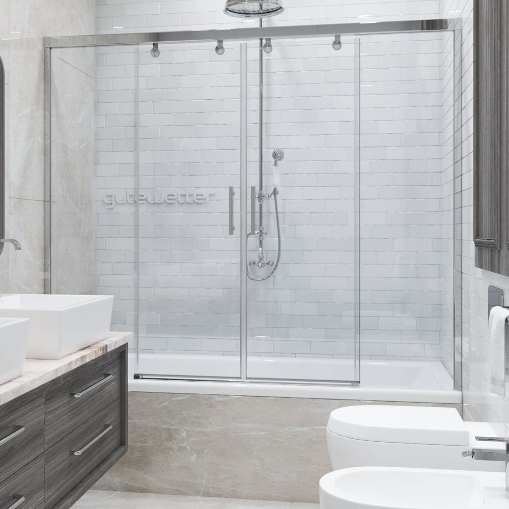 Изображение товара Шторка для ванной GuteWetter GWMPSLPR864 165x160 см раздвижная регулировка