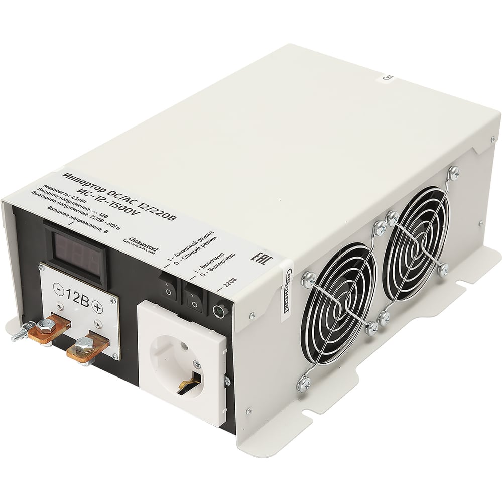 Изображение товара Преобразователь напряжения СИБКОНТАКТ ИС-12-1500V бытовой 1500 Вт