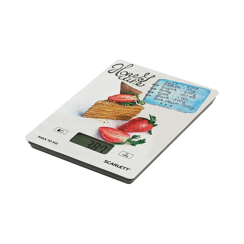 Изображение товара Кухонные электронные весы Scarlett SC-KS57P76 с сенсорным управлением и точностью 1 г Изображение товара Кухонные электронные весы Scarlett SC-KS57P76 с сенсорным управлением и точностью 1 г