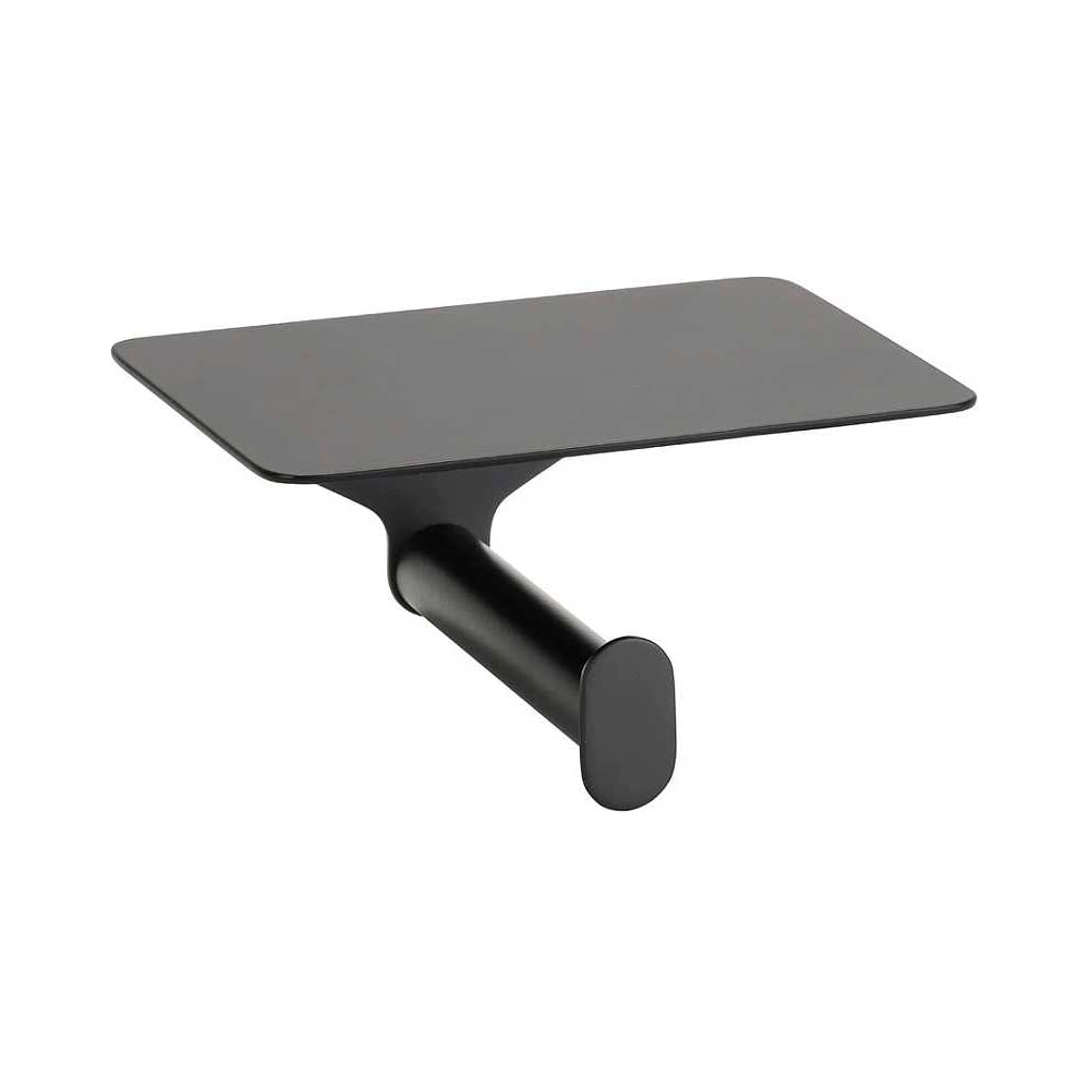 Изображение товара Держатель для туалетной бумаги BEMETA ORGANIC BLACK с полкой, черный матовый