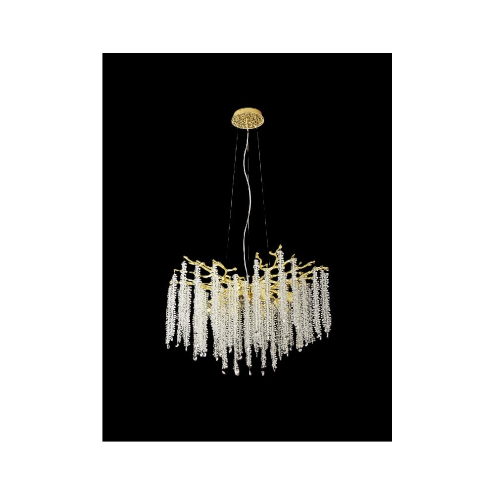 Изображение товара Подвесная люстра Мелодия Света PL9127-8 GD классика золото LED