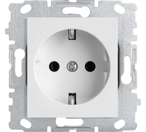 Изображение товара Набор розетка Metronex Electric Roma одинарная с заземлением без рамки, 12 шт FRZ00010004BEL-12