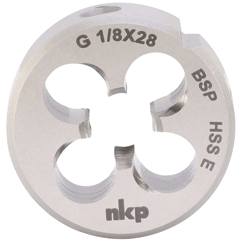 Изображение товара Плашка трубная NKP G(BSP) 1/8-28 DIN EN 24231 HSSE качественный инструмент для трубных резьб