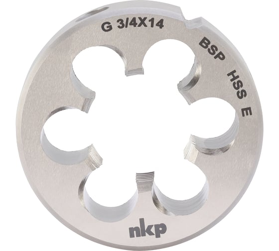 Изображение товара Плашка трубная NKP G(BSP) 3/4-14, DINEN24231, HSSE, 55 55x16мм 188001-N2-3135