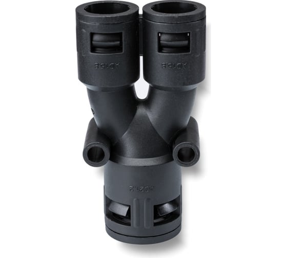 Изображение товара Муфта для гофрированных труб - разветвитель-тройник Weyer WQY-PA-15.8/2x15.8G WE3600400