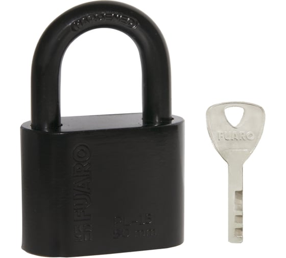 Изображение товара Навесной замок Fuaro PL-15-50 Black диск. 4 кл., блистер 42279