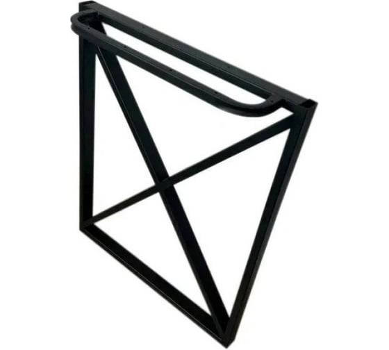 Изображение товара Ножки для стола Solarius в стиле Loft крестообразные, опоры для стола лофт 78,5x71 см, подстолья металлические регулируемые прочные, порошковая покраска, черного цвета, 2 шт. PARAnogkrest80black