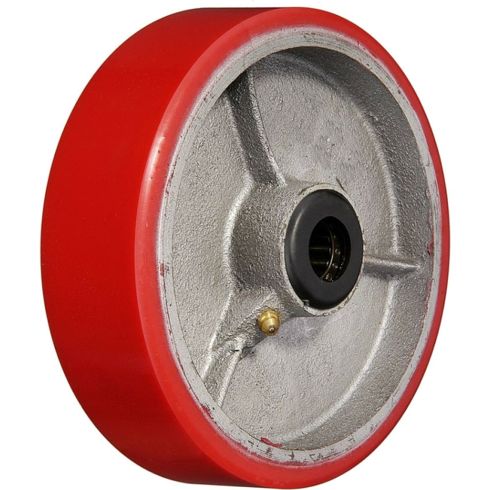 Большегрузное полиуретановое колесо MFK-TORG колесо большегрузное нейлоновое поворотное 150 мм mfk torg ed01 hkz 150