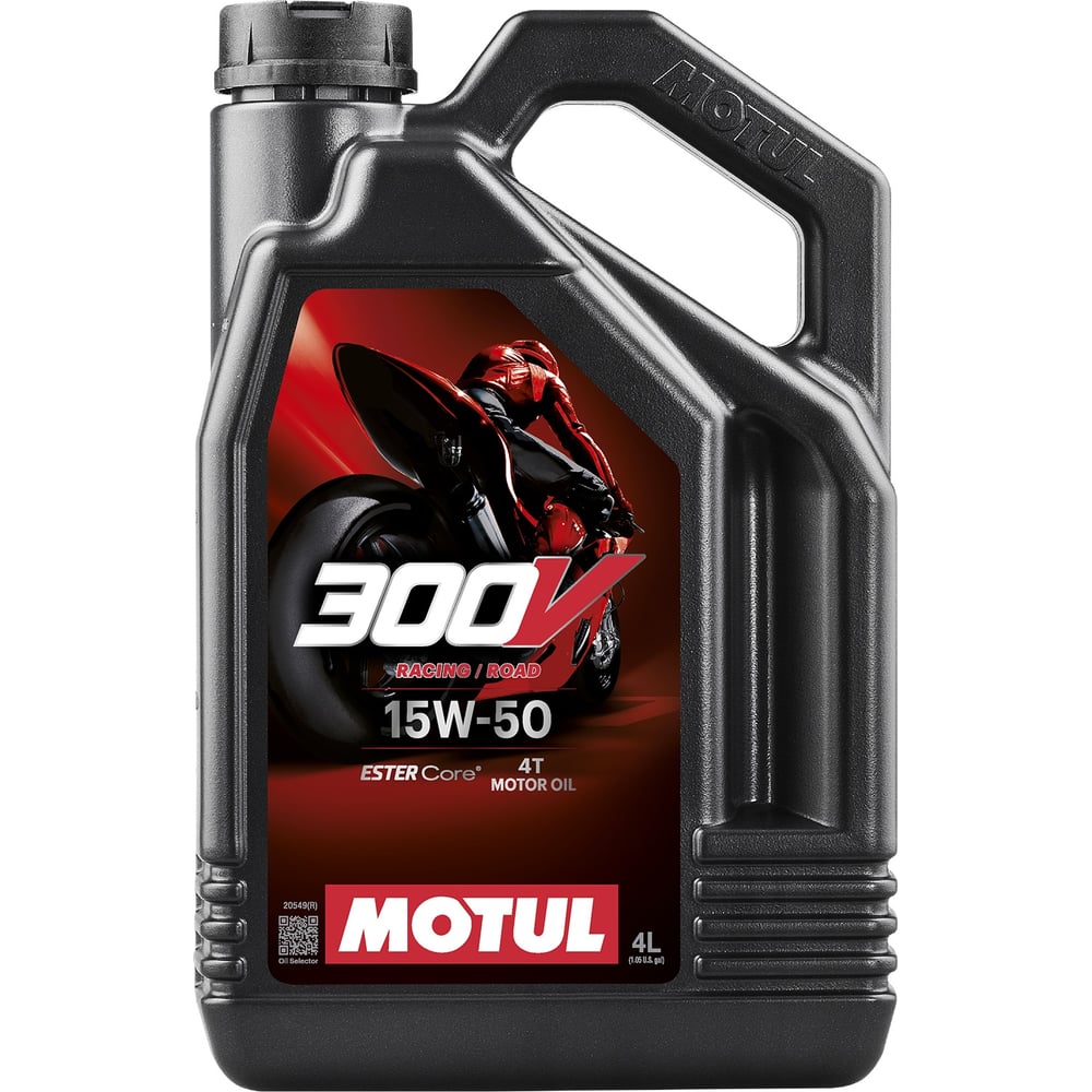Изображение товара Моторное масло MOTUL 300V FL ROAD RACING 15W50 4 л для мотоциклов