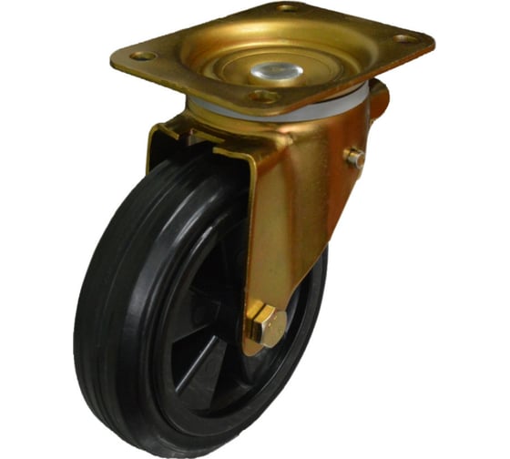 Изображение товара Колесо 160 мм для мусорных контейнеров кронштейн поворотное MFK-TORG 4001160-KU-АНОД