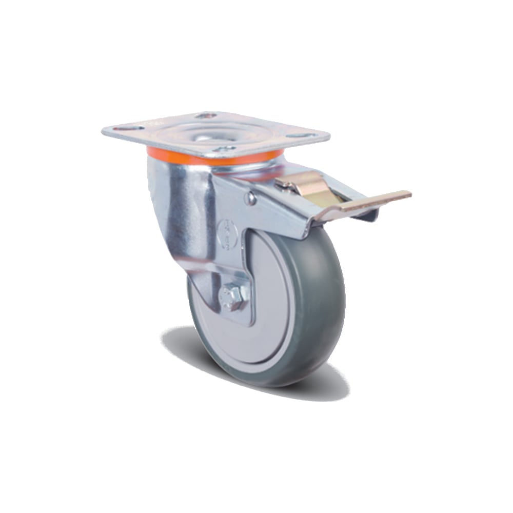 Аппаратное поворотное колесо MFK-TORG колесо серая мягкая резина неповоротное sus 304 50 мм mfk torg 3052050нерж