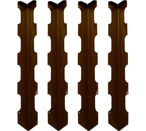 Изображение товара Колышки для деревянных грядок Delta-Park CB60-4 коричневые, 4 шт. 3003021