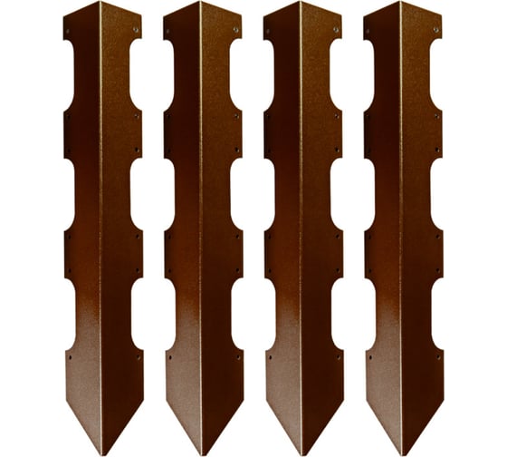 Изображение товара Колышки для деревянных грядок Delta-Park CB45-3 коричневые, 4 шт. 3003017