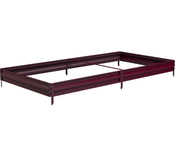 Изображение товара Готовая грядка Delta-Park GS100-2 1х2 м, коричнево-красная, 14 см 3001038_7