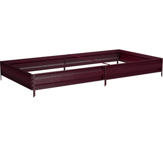 Изображение товара Готовая грядка Delta-Park GM100-2 1х2 м, коричнево-красная, 19 см 3001038_3