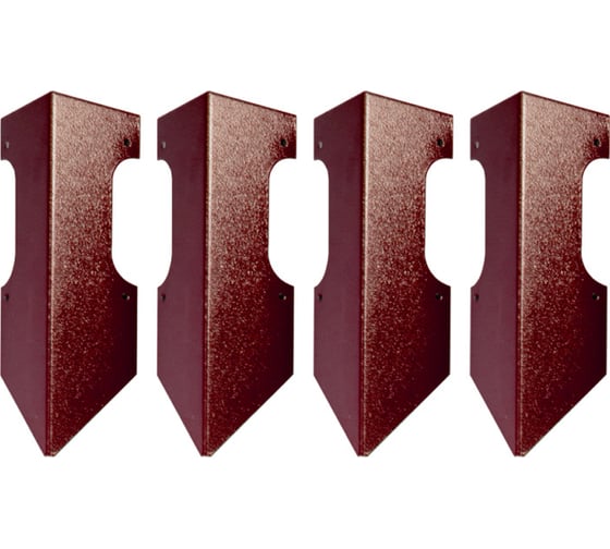 Изображение товара Колышки для деревянных грядок Delta-Park CB15-1 коричнево-красные, 4 шт.3003030