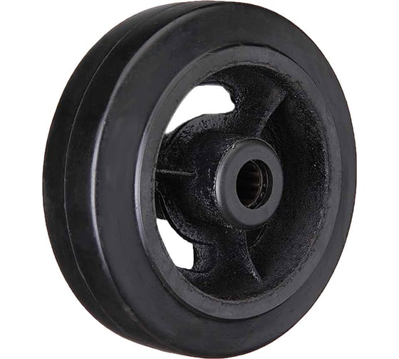 Изображение товара Колесо б/г обрезиненное без кронштейна D55 125 мм MFK-TORG 1080125