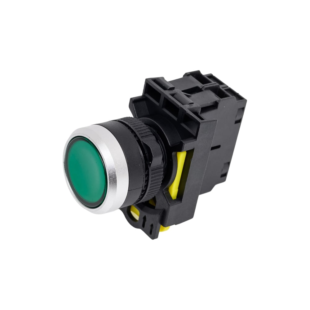 Изображение товара Кнопка ANDELI LA115-A5-10BND 1НО зеленая с подсветкой 24V IP44