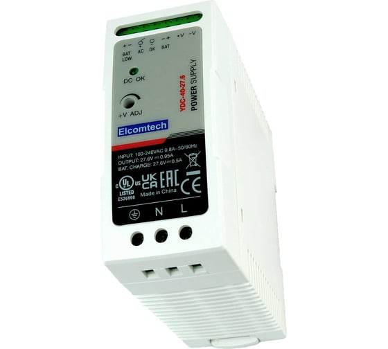 Изображение товара Блок питания с функцией UPS ELCOMTECH YDC40-27.6 УТ-00027191