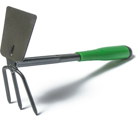 Изображение товара Комбинированная мотыжка Greengo 29 см, пластиковая зеленая рукоять 150709