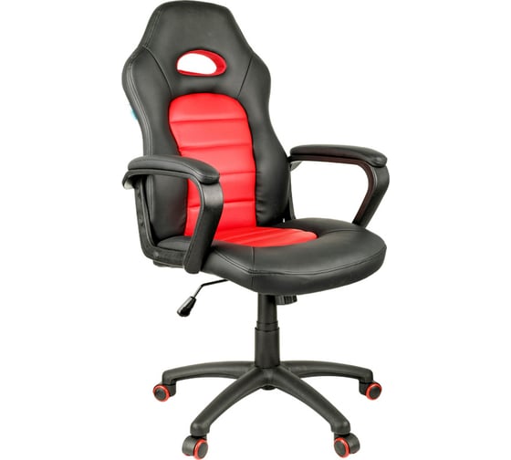 Изображение товара Игровое кресло Helmi HL-S06 Highway экокожа/ткань черная/красная 279719