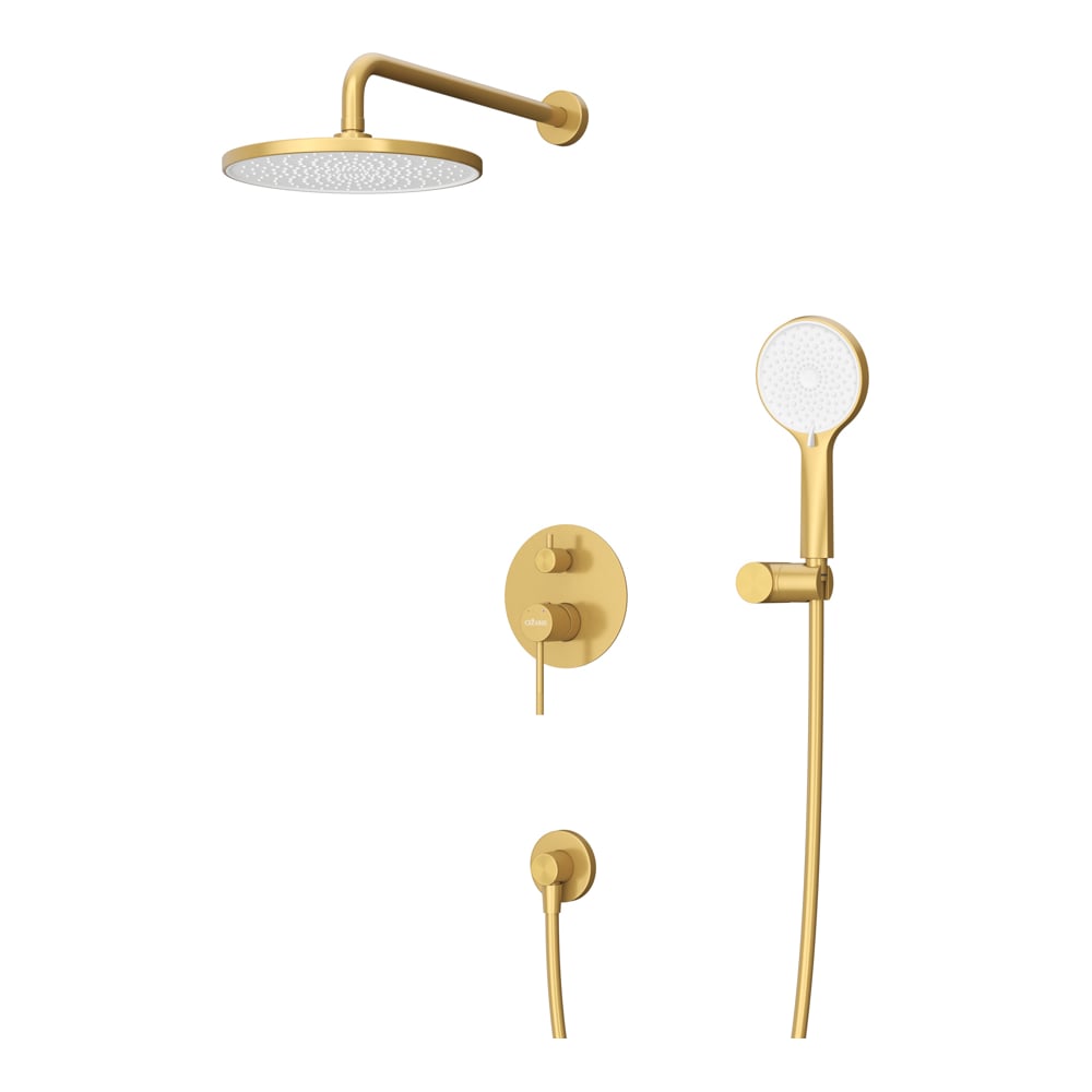 Изображение товара Душевой комплект Cezares RELAX с верхним и ручным душем в золоте