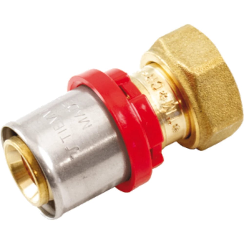 Изображение товара Соединитель Tiemme с накидной гайкой (пл. прокладка) арт.1665 пресс 1" x 20-2,0 1651105