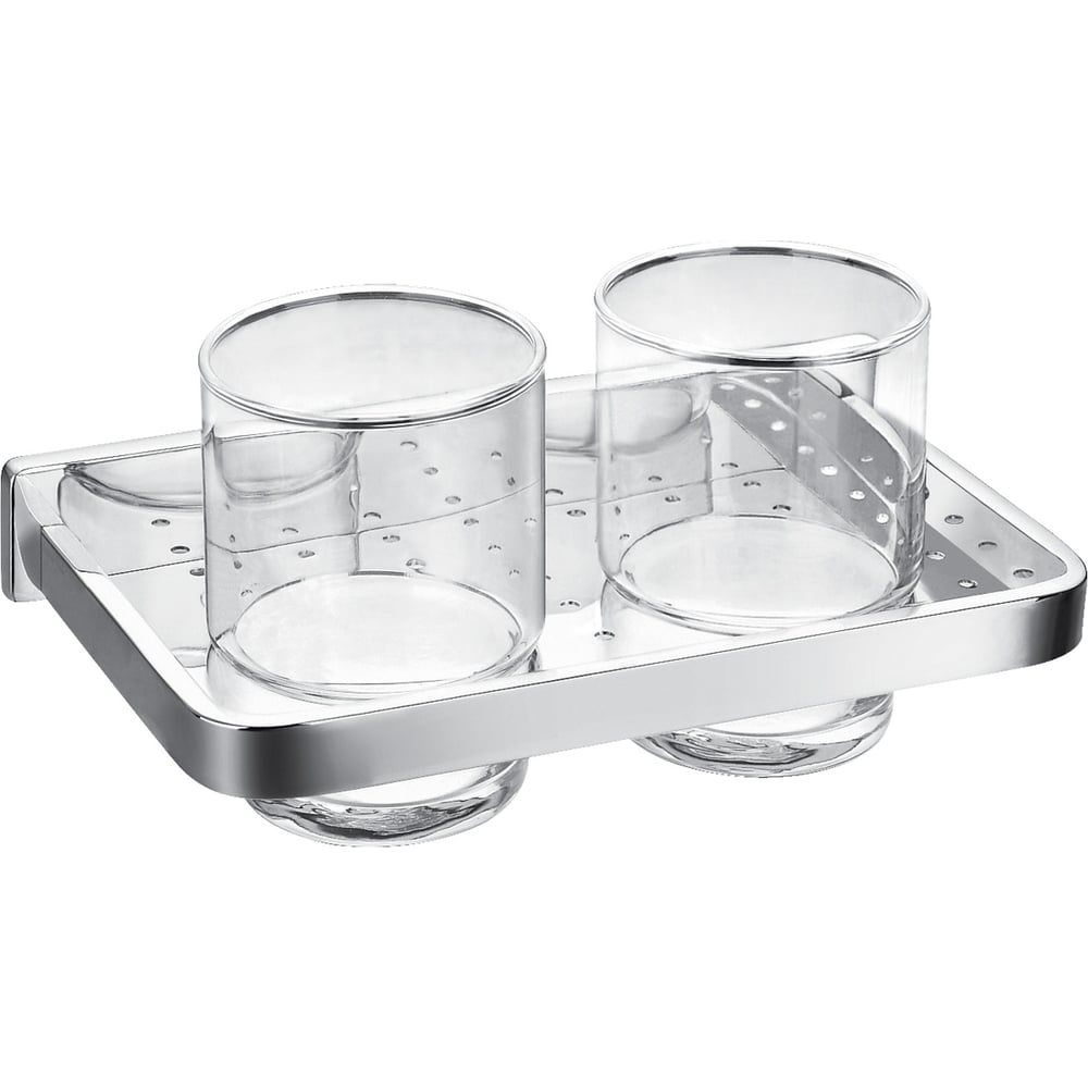 Изображение товара Стакан двойной Cezares MAXIMA CZR-F-8920A прозрачный настенный