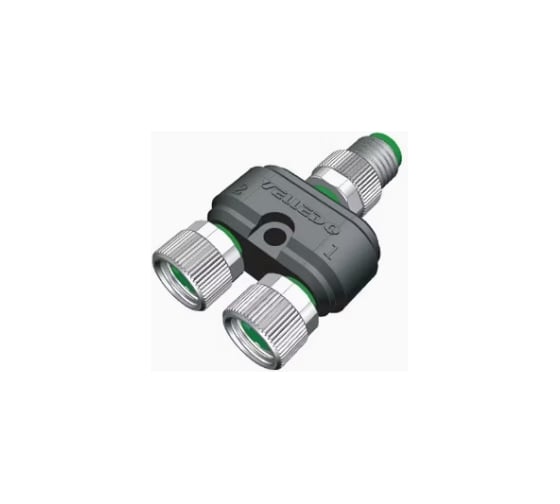Изображение товара Соединитель VELLEDQ Y-M8-M04/2F03, Вилка / 2 розетки, Y-образный, ПластикIP6760 AC/DC, 08-00024678