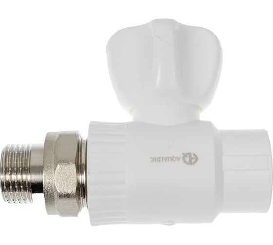Изображение товара Шаровой кран для радиаторов AQUALINK ПП прямой 20х1/2 5 шт. 03638