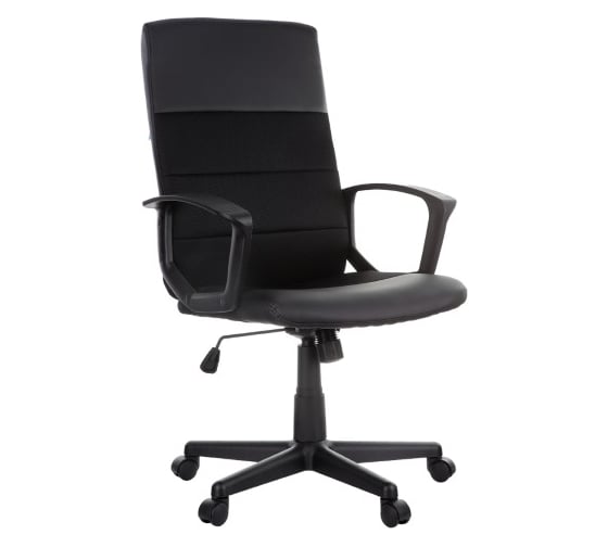 Изображение товара Кресло руководителя Helmi HL-E26 Segment экокожа/ткань черная 283859