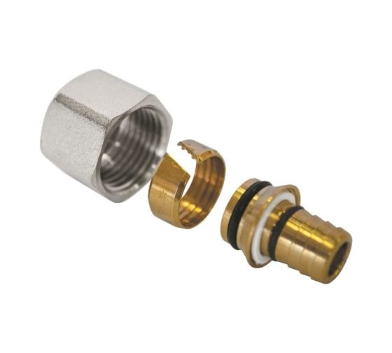 Изображение товара Коллекторный фитинг AQUALINK обжимной евроконус для полимерных труб 3/4х16 25 шт. 02720