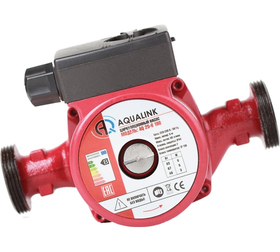 Изображение товара Циркуляционный насос AQUALINK 25-6 180, с гайками 4701