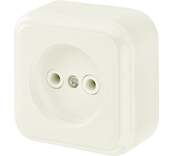 Изображение товара Розетка Bylectrica, 1-местная ОУ, серия ПРАЛЕСКА, бежевый, бежевый РА16-255