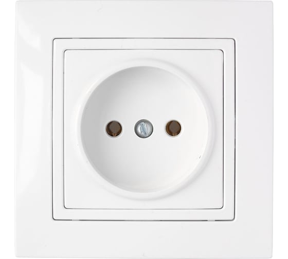 Изображение товара Розетка BYLECTRICA 1-местная СУ, серия УЮТ, белый РС16-344
