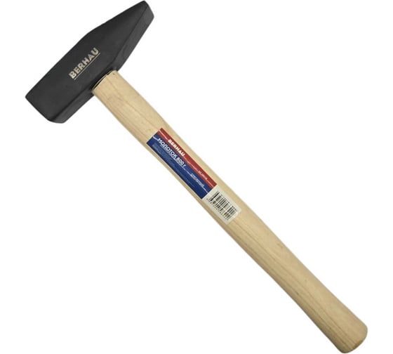 Изображение товара Молоток слесарный Berhau 800г деревянная ручка 102118