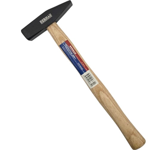 Изображение товара Молоток слесарный Berhau 400г деревянная ручка 102115