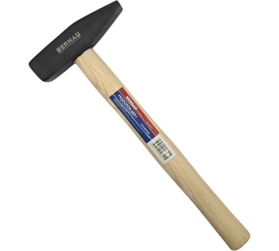 Изображение товара Молоток слесарный Berhau 600г деревянная ручка 102117