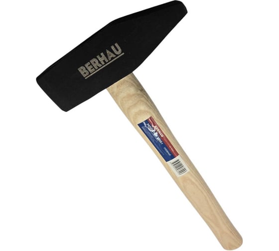 Изображение товара Молоток слесарный Berhau 2000г деревянная ручка 102121