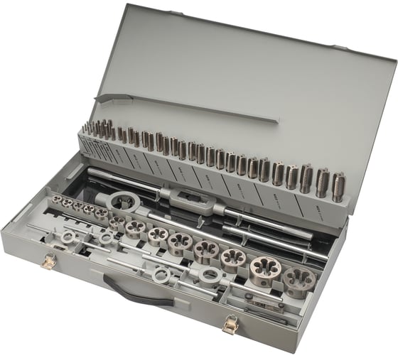 Изображение товара Набор метчиков и плашек H-Tools M3-M24 HSS-G 64пр 08331050