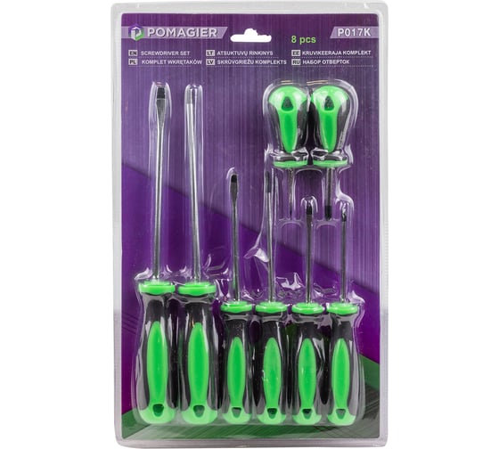 Изображение товара Набор отверток POMAGIER 8 предметов,в блистере Pom-P017K(57105)