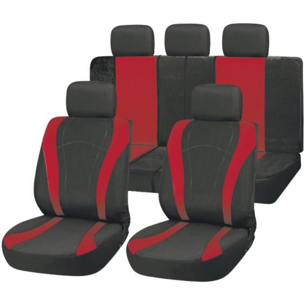 Чехлы на сиденья SKYWAY чехлы для сидений универсальные rs 1 на передние сиденья полиэстер красный