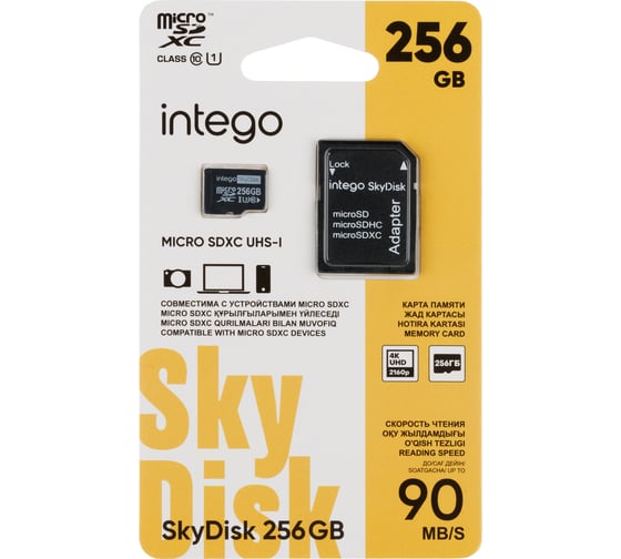 Изображение товара Карта памяти SkyDisk 256GB INTEGO SD-256