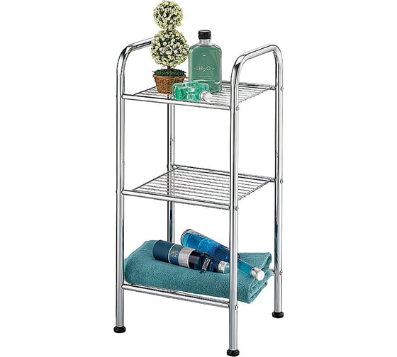 Изображение товара Напольный стеллаж UniStor FLO 3 яруса, для организации домашнего хранения 210549