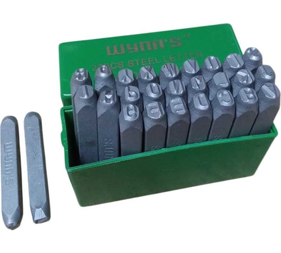 Изображение товара Набор клейм WYNNS лат. алфавит, 6мм (27шт) W2607D 00000027371